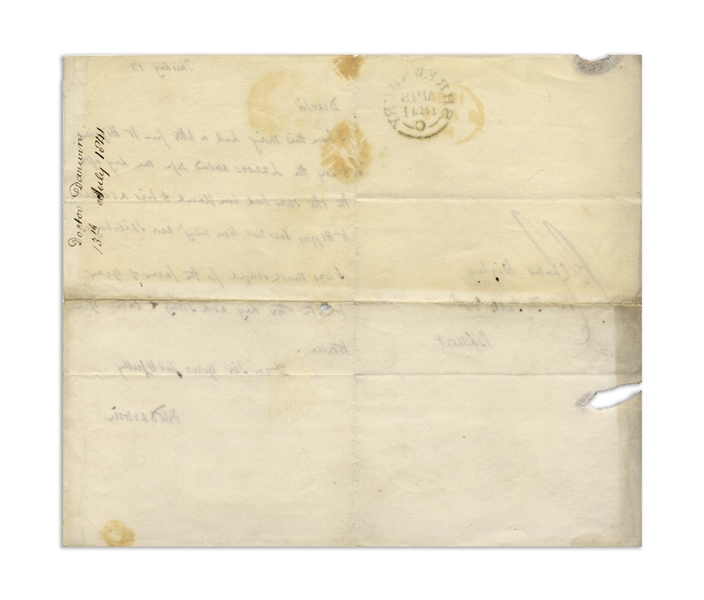 Robert Darwin Autograph Letter Signed From 1841